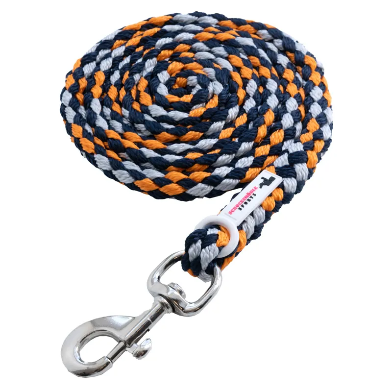 Schockemohle Catch Style Lead Rope - Night/Mandarin/Platinum