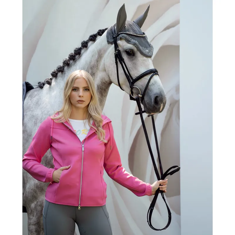 Schockemohle Flora Style Ladies Functional Jacket - Hot Pink-3