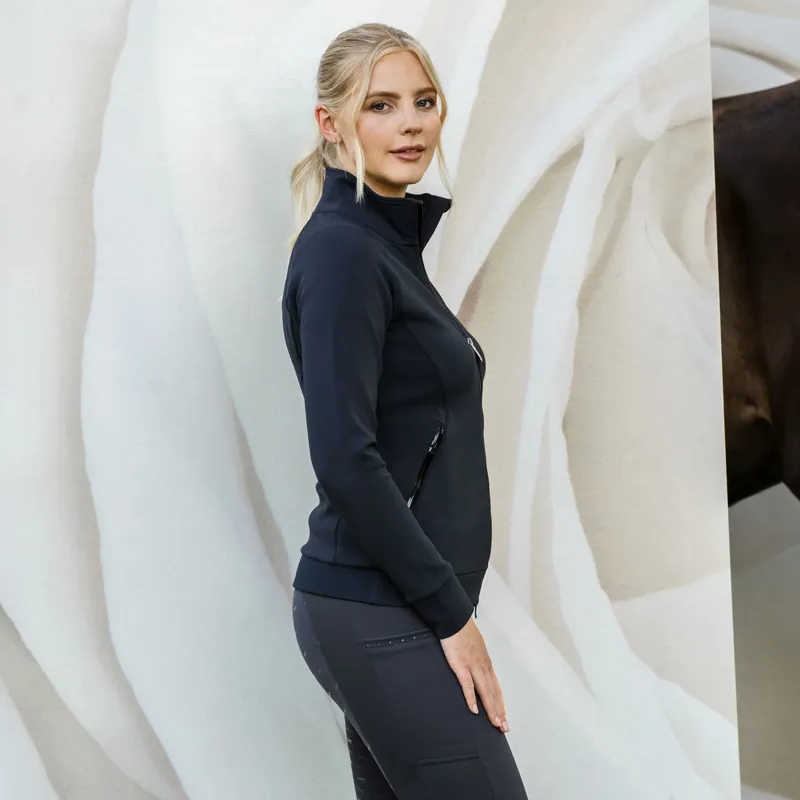 Schockemohle Iris Full Zip Ladies Sweater - Night-2