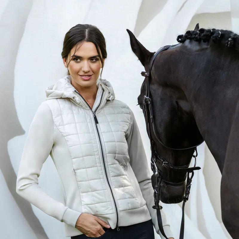 Schockemohle Sulaine Style Ladies Hybrid Jacket - Chalk-2