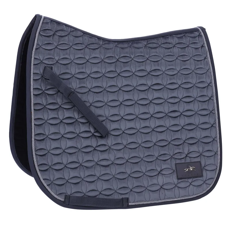 Schockemohle Velvet Balance Dressage Saddlecloth - Slate Grey