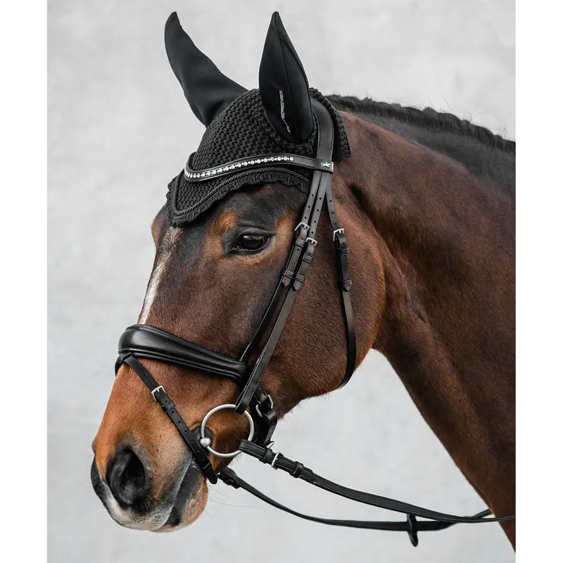 Schockemohle Air Silent Soundless Fly Veil - Black-3