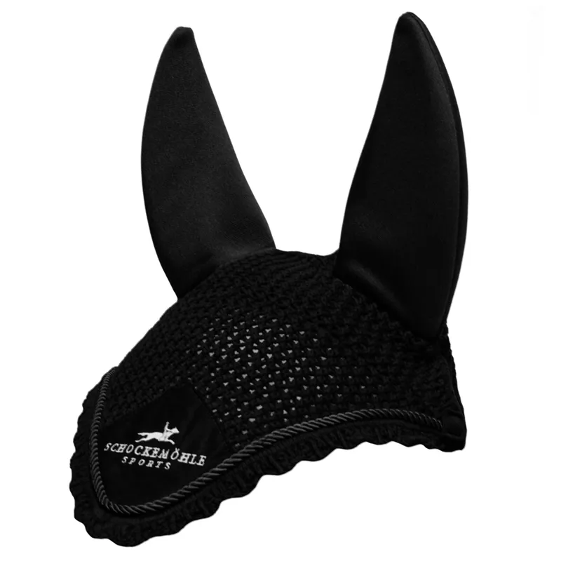 Schockemohle Air Silent Logo Soundless Fly Veil - Black