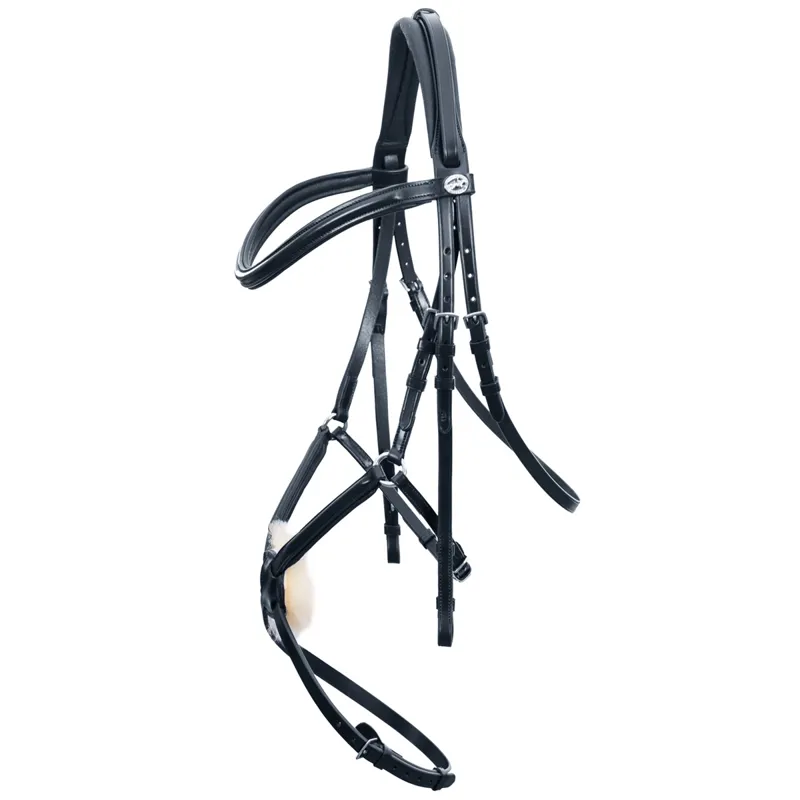 Schockemohle Auckland Grackle Bridle - Black/Silver