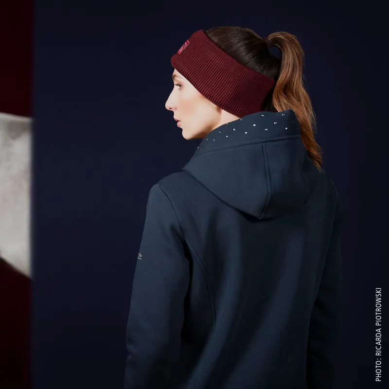 Schockemohle Candice Style Ladies Full Zip Hoodie - Deep Night-2