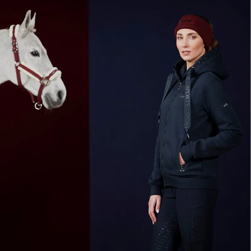 Schockemohle Candice Style Ladies Full Zip Hoodie - Deep Night-1