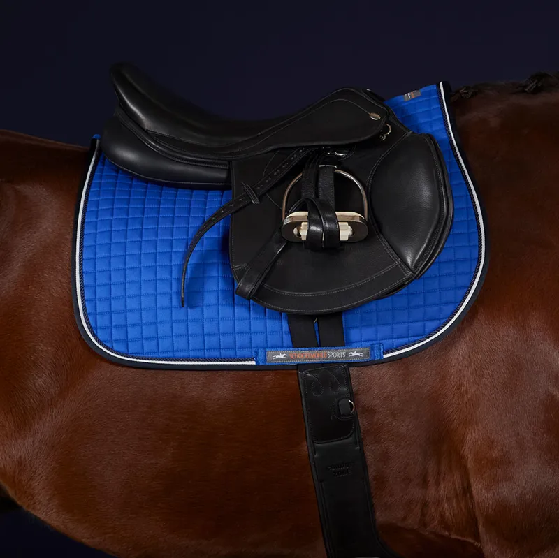 Schockemohle Neo Star Style Jumping Saddlecloth - Luxury Blue-1