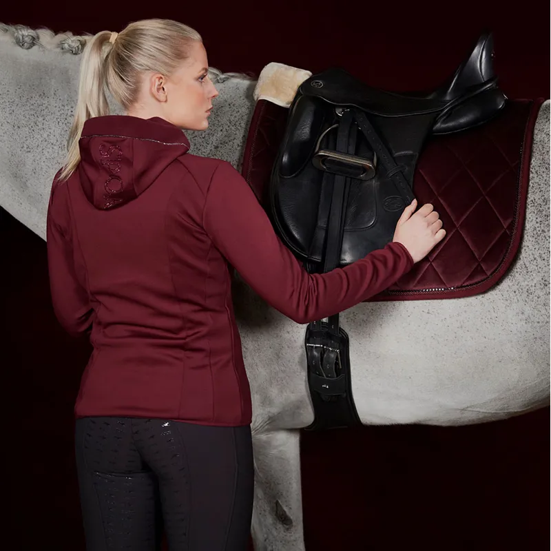 Schockemohle Sina Style Ladies Functional Jacket - Dark Cherry-3
