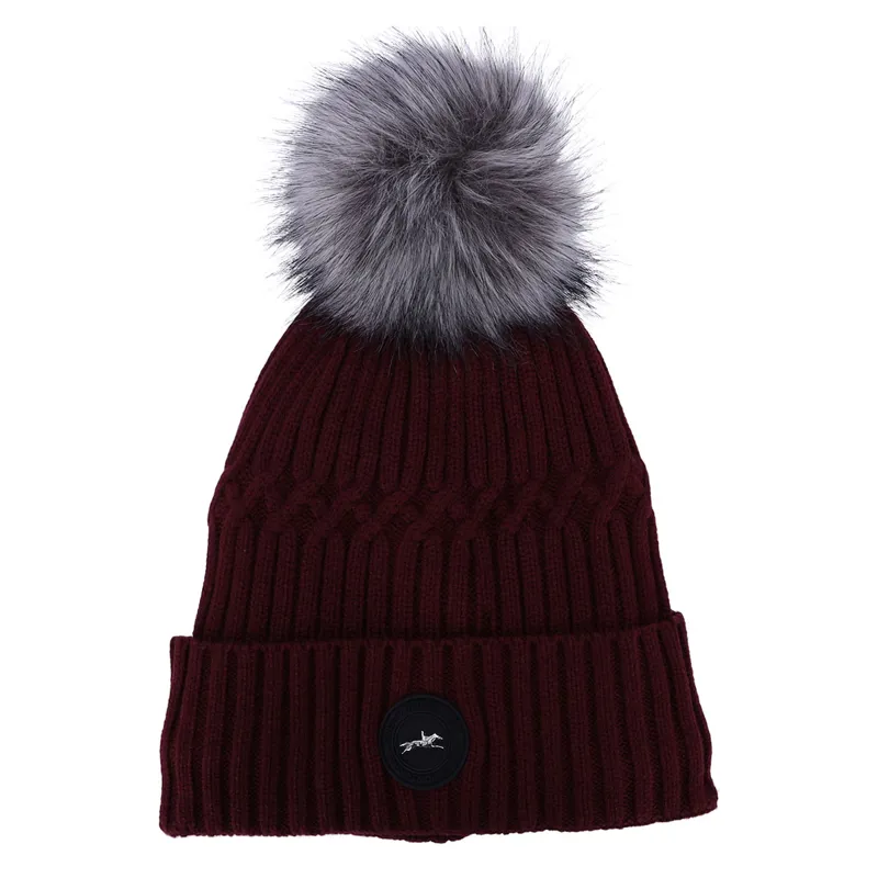 Schockemohle Baila Style Bobble Hat - Dark Cherry
