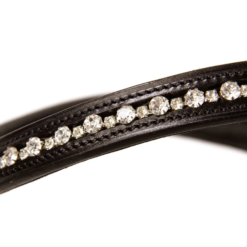 Schockemohle Brantford Anatomic Flash Bridle - Espresso/Silver-2