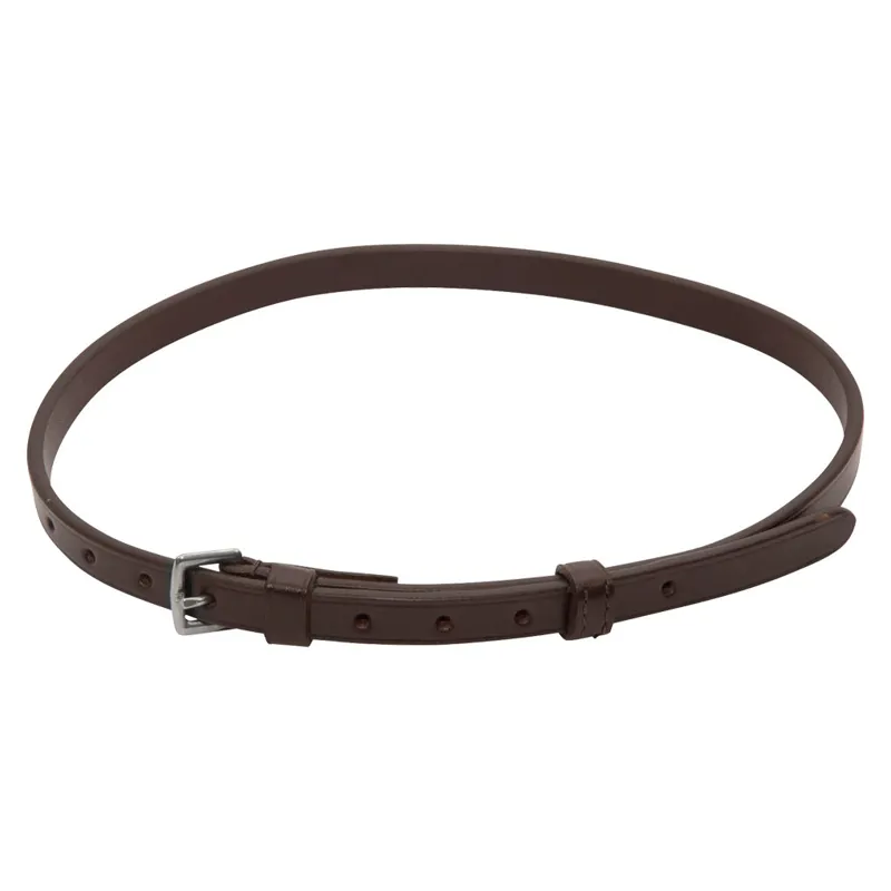 Schockemohle Anatomic Line Flat Flash Strap - Espresso/Silver