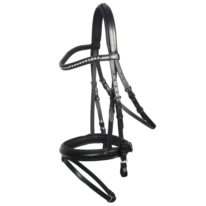Schockemohle Neo Line Berlin Flash Bridle - Black/Silver