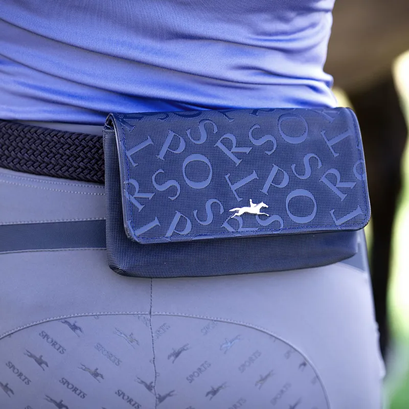 Schockemohle Pocket Belt - Logo/Jeans Blue-1