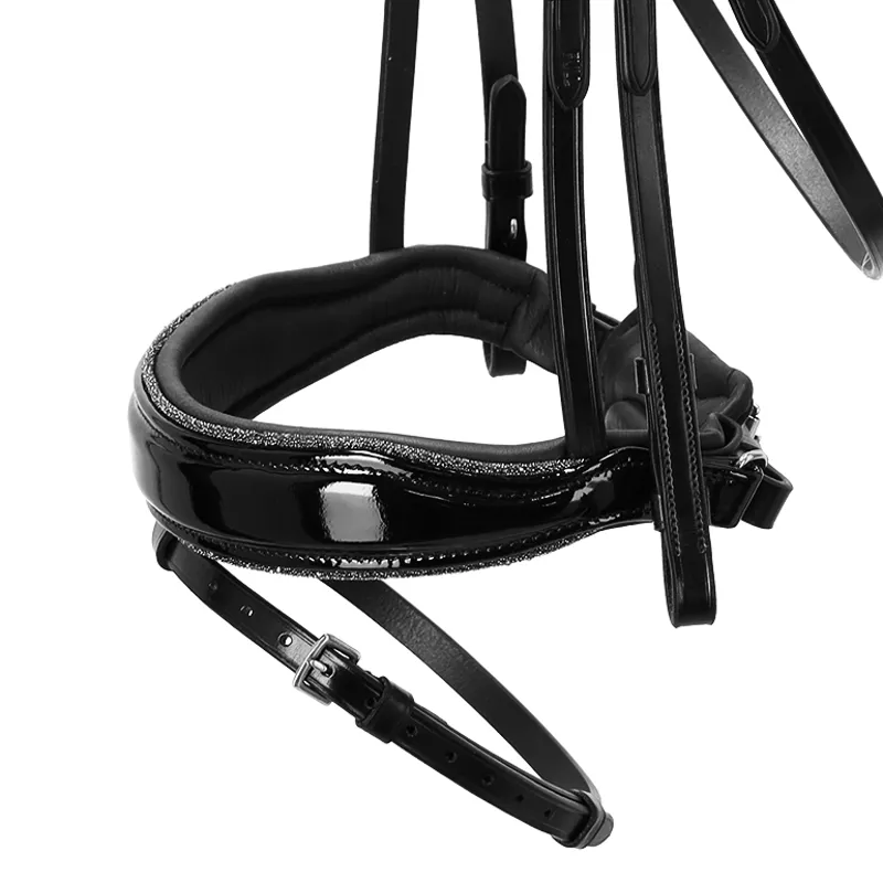 Schockemohle Stanford Glam Flash Bridle - Patent Black-1