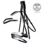 Schockemohle Stanford Anatomic Flash Bridle - Black/White/Silver