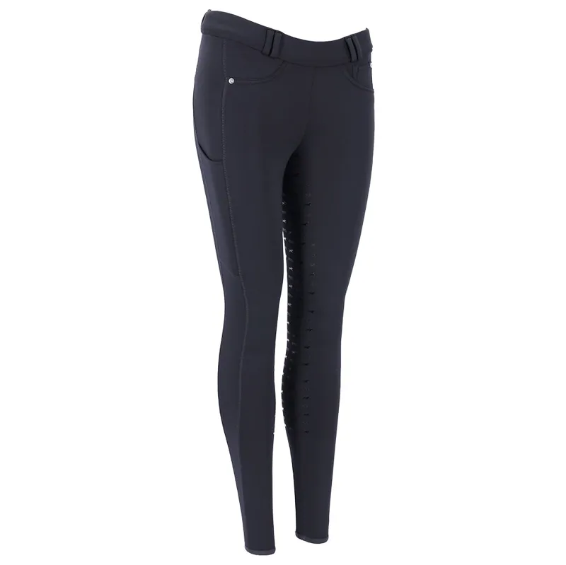 Schockemohle Winter II Full Grip Ladies Riding Tights - Deep Night
