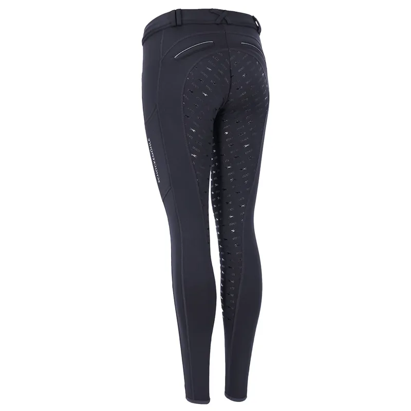 Schockemohle Winter II Full Grip Ladies Riding Tights - Deep Night-1