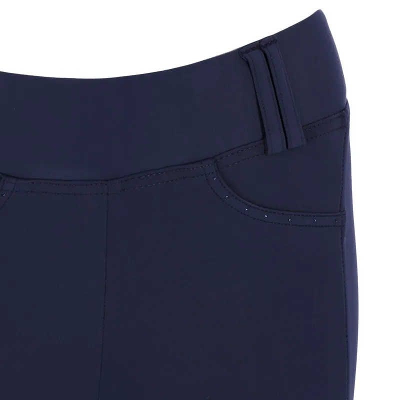 Schockemohle Classy Sporty Knee Grip Ladies Riding Tights - Night-2