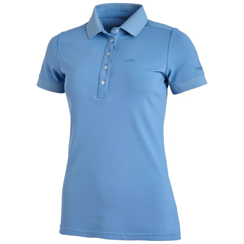 Schockemohle Madlin Style Ladies Polo Shirt - Cloud Blue