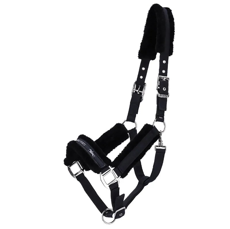 Schockemohle Melbourne Style Sheepskin Headcollar - Deep Night