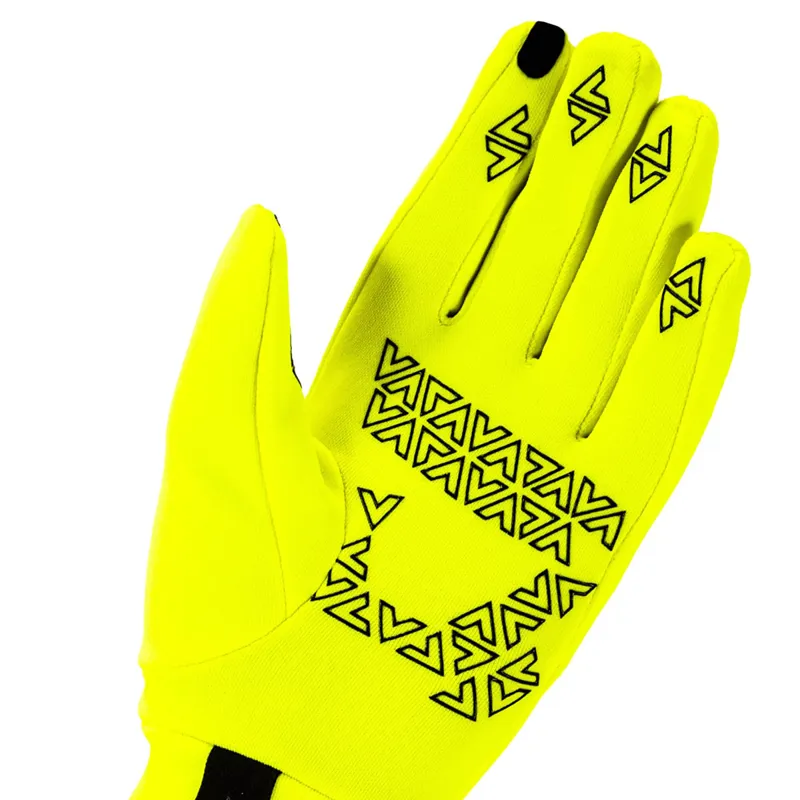 Sealskinz Stretch Fleece Nano Unisex Gloves - Hi Vis Yellow-1