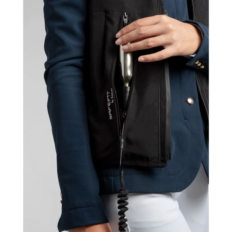 Seaver SAFEFIT Airbag Riding Vest - Black-6