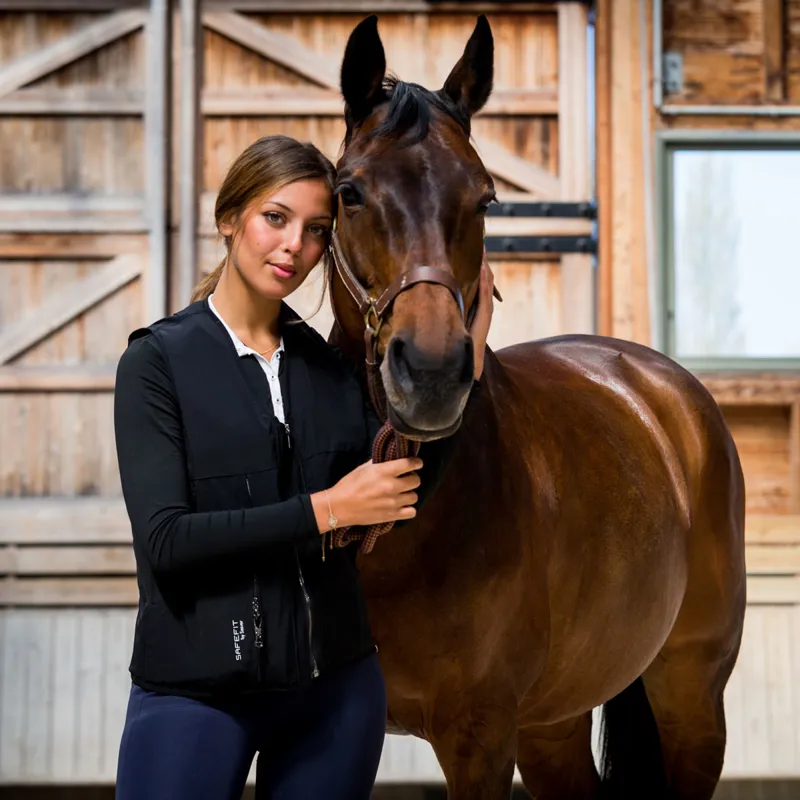 Seaver SAFEFIT Airbag Riding Vest - Black-9