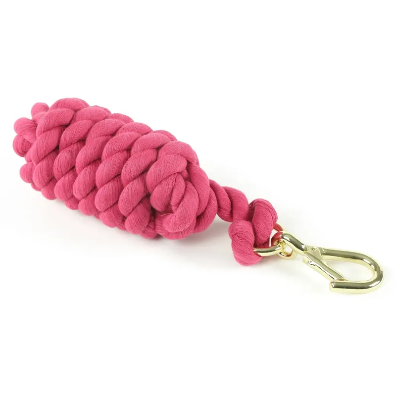 Shires Plain Lead Rope - Fuchsia