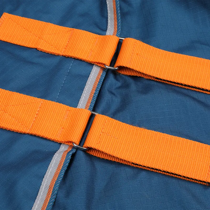 Shires Tempest Original Lite 0g Detachable Neck Turnout Rug - Teal-5