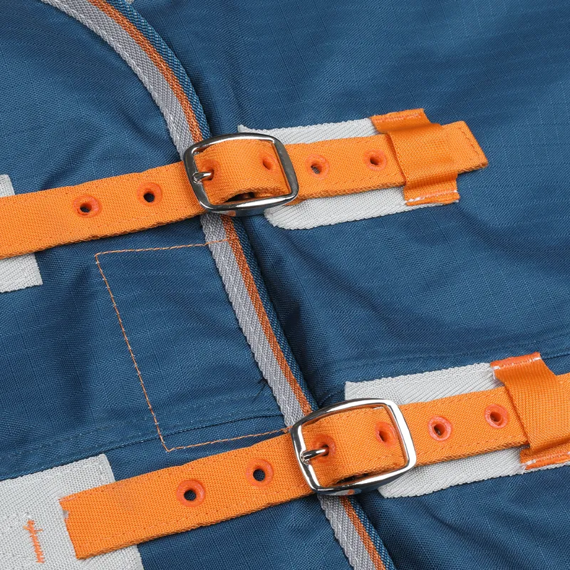 Shires Tempest Original Lite 0g Detachable Neck Turnout Rug - Teal-1