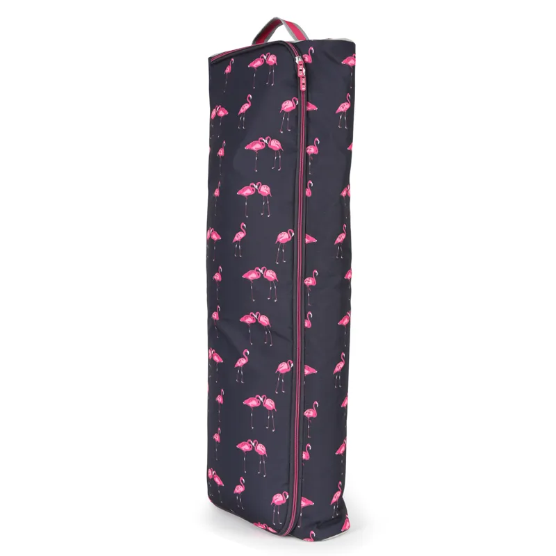 Shires Double Bridle Bag Flamingo Print