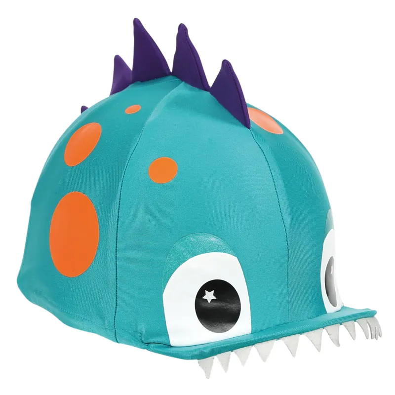 Shires Animal Riding Hat Cover - Dinosaur
