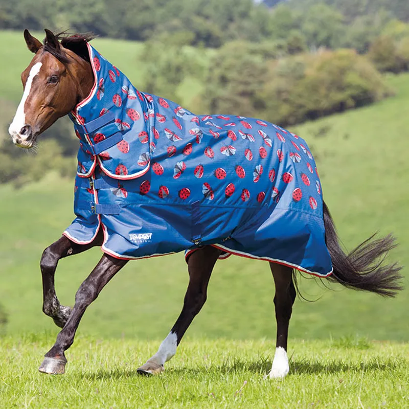 Shires Tempest Original 200g Combo Turnout Rug - Ladybird Print
