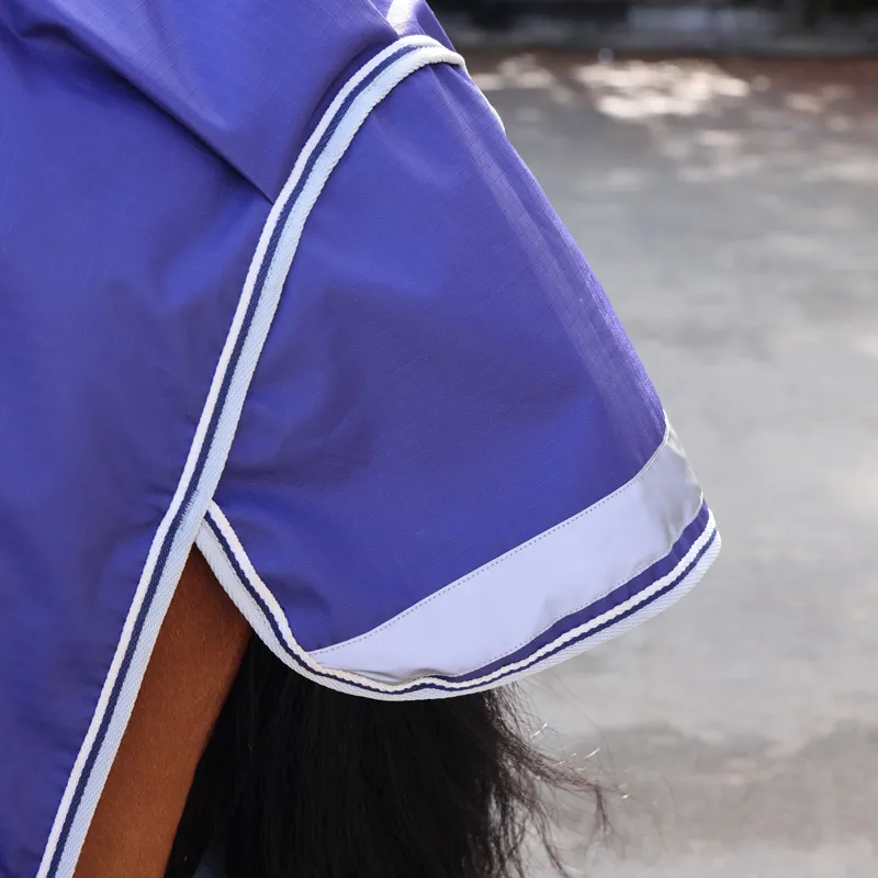 Shires Highlander Original 0g Combo Neck Turnout Rug - Navy-1