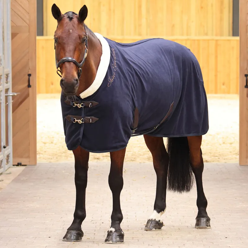 Shires Deluxe Fleece Rug - Navy