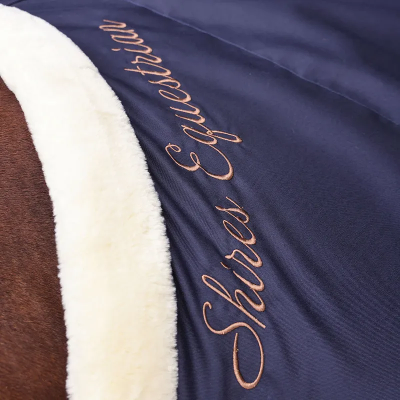 Shires Deluxe Stable Sheet - Navy-1