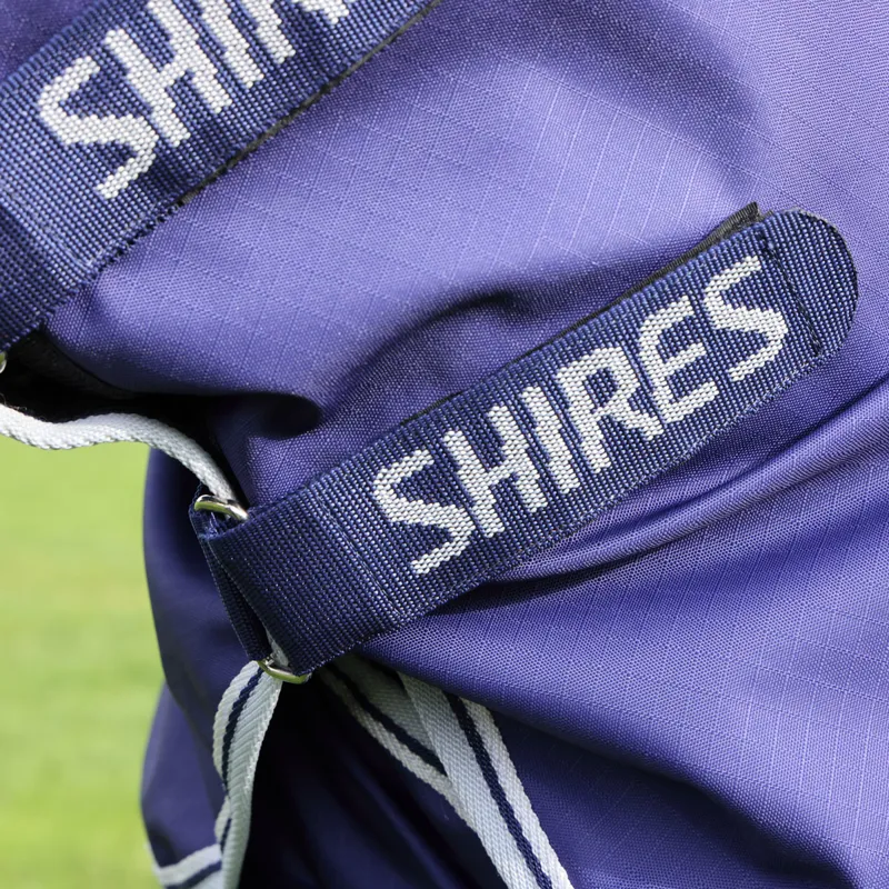 Shires Highlander Original 0g Detach-A-Neck Turnout Rug - Navy-1
