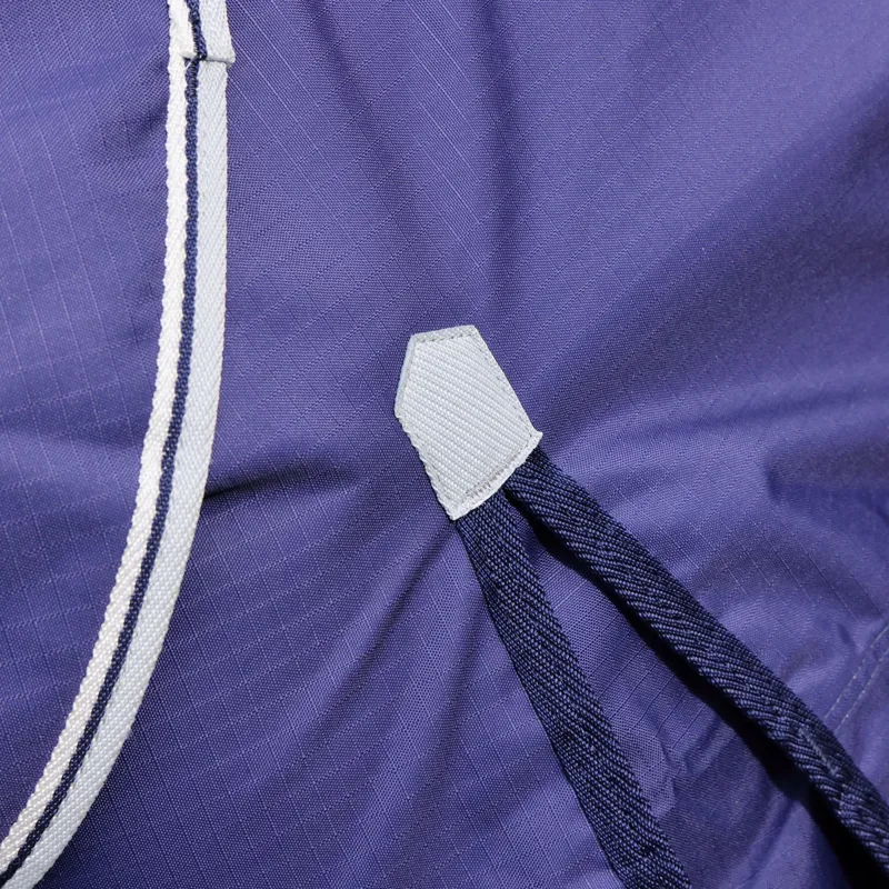 Shires Highlander Original 0g Detach-A-Neck Turnout Rug - Navy-2