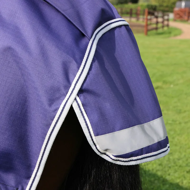 Shires Highlander Original 0g Detach-A-Neck Turnout Rug - Navy-4