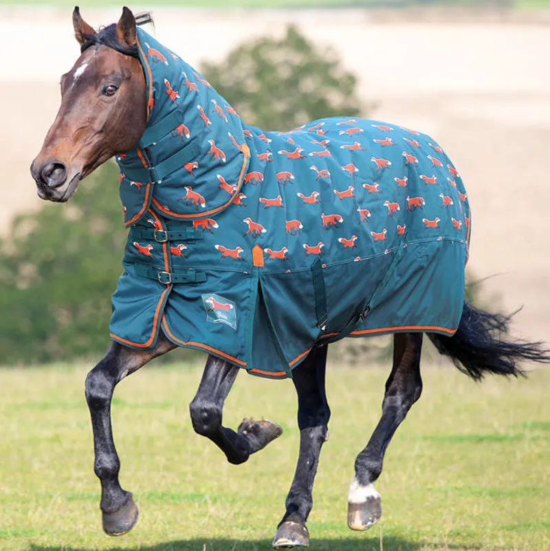 Shires Highlander Original 200g Combo Turnout Rug Fox Print
