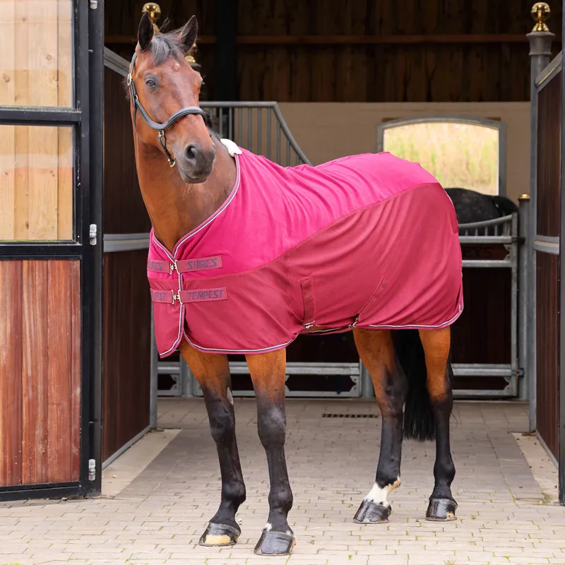 Shires Tempest Original Fleece/Mesh Cooler Rug - Maroon