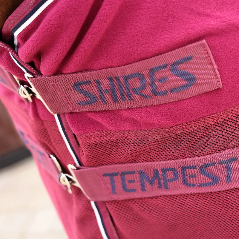 Shires Tempest Original Fleece/Mesh Cooler Rug - Maroon-1