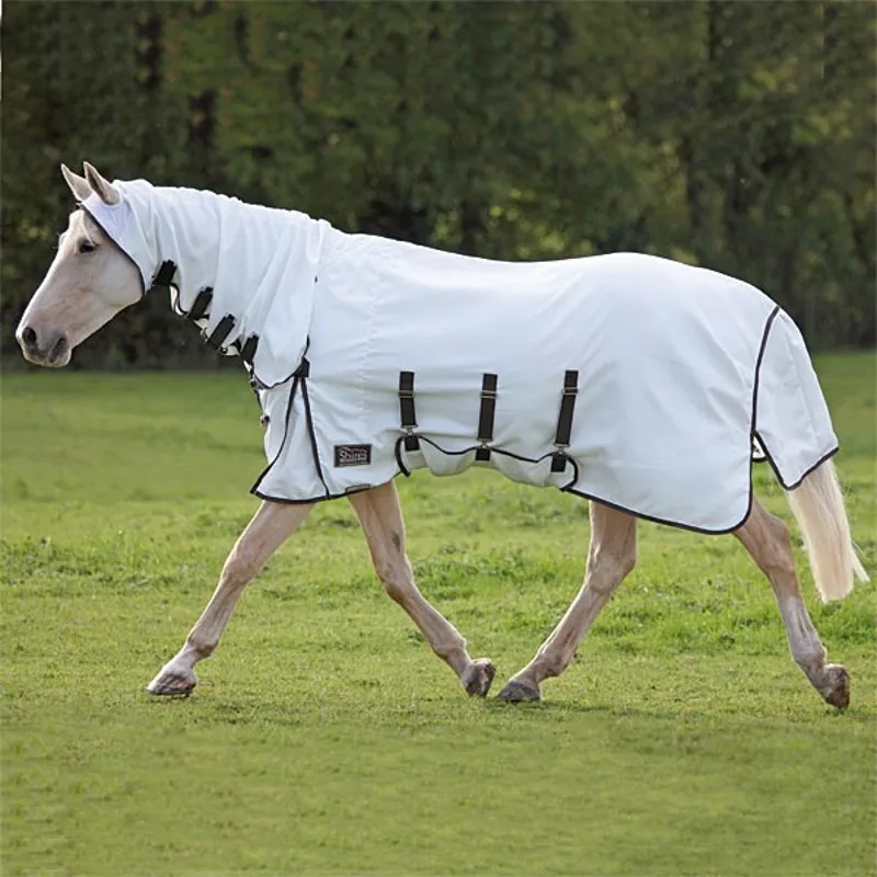 shires sweet itch combo white brown redpost equestrian sweet itch fly sheet