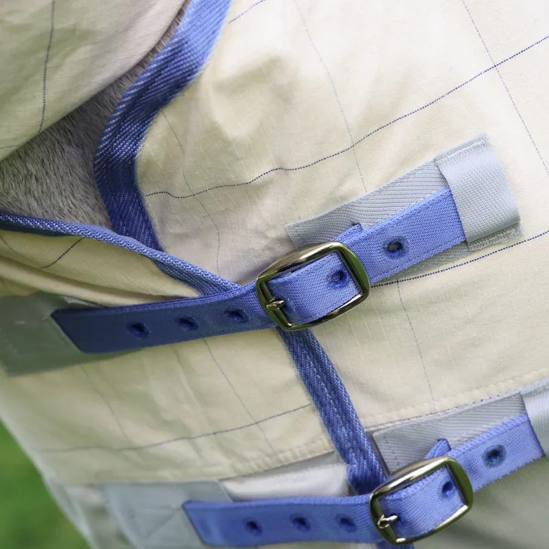 Shires Tempest Original Summer Shield with Mesh Combo Neck Rug - Grey-2