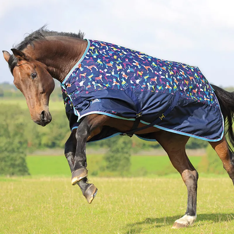 Shires Tempest Original Lite Standard Neck 0g Turnout Rug - Dog Print