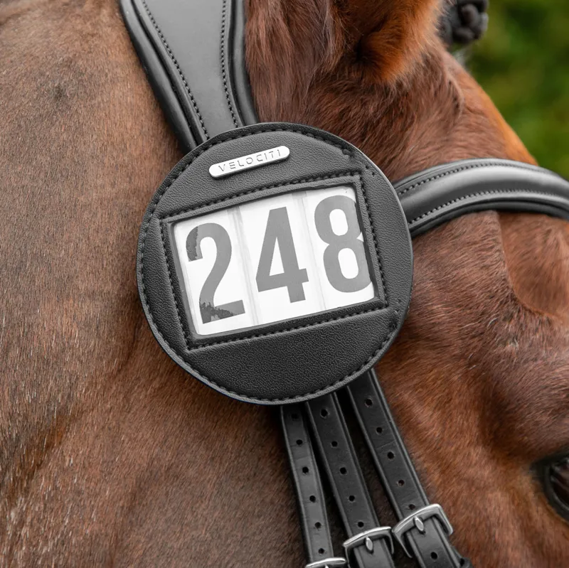 Velociti Bridle Number Holder - Black-2