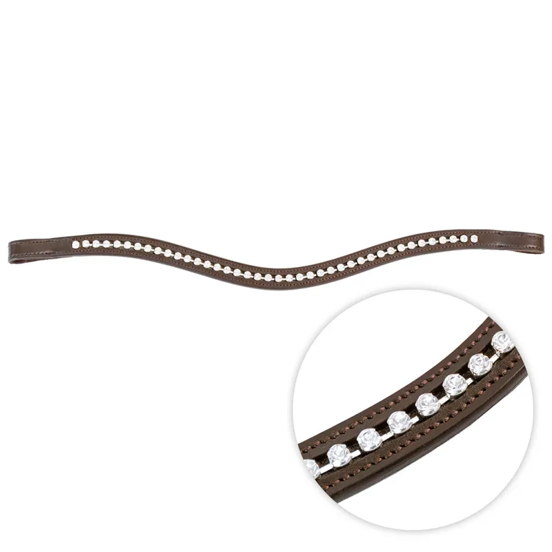 Velociti GARA Large Diamante Browband - Havana/Clear