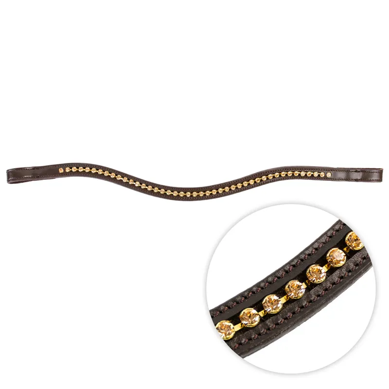Velociti GARA Large Diamante Browband - Havana/Gold