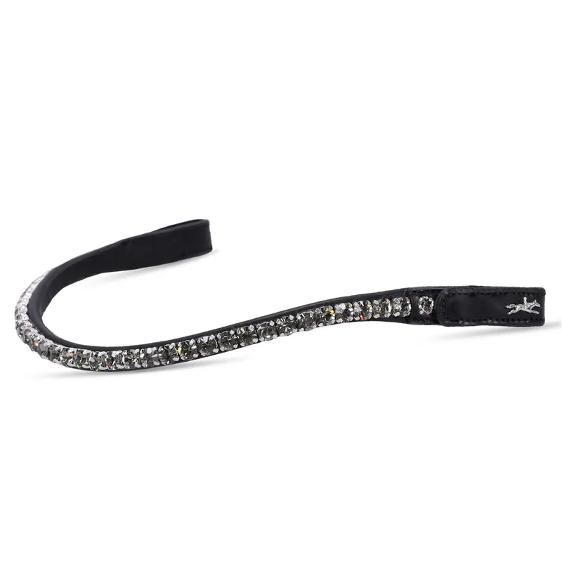 Schockemohle Siena Browband - Black/Grey