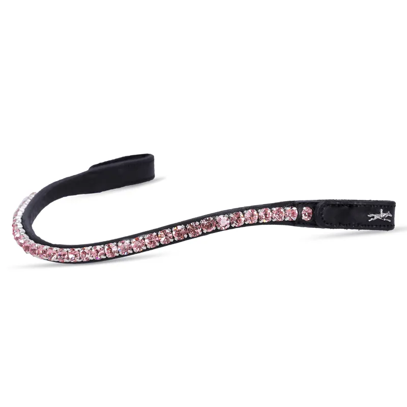 Schockemohle Siena Browband - Black/Light Pink